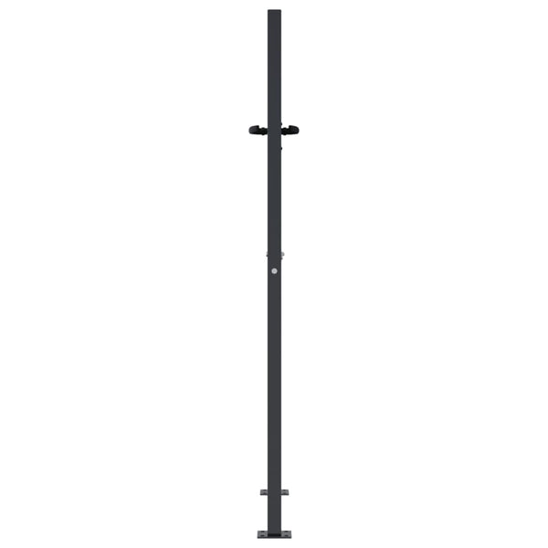vidaXL Garden Gate Anthracite 100x150 cm Steel Tree Design