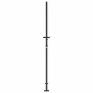vidaXL Garden Gate Anthracite 100x200 cm Steel Tree Design