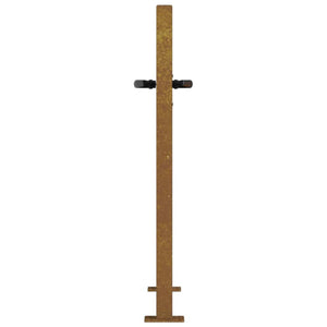 vidaXL Garden Gate 100x100 cm Corten Steel Tree Design