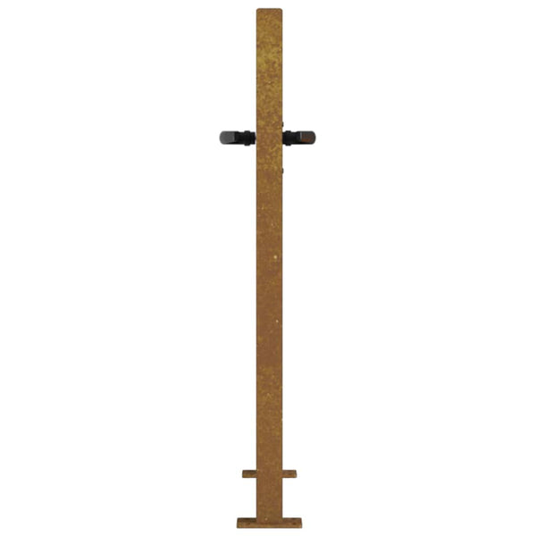 vidaXL Garden Gate 100x100 cm Corten Steel Tree Design