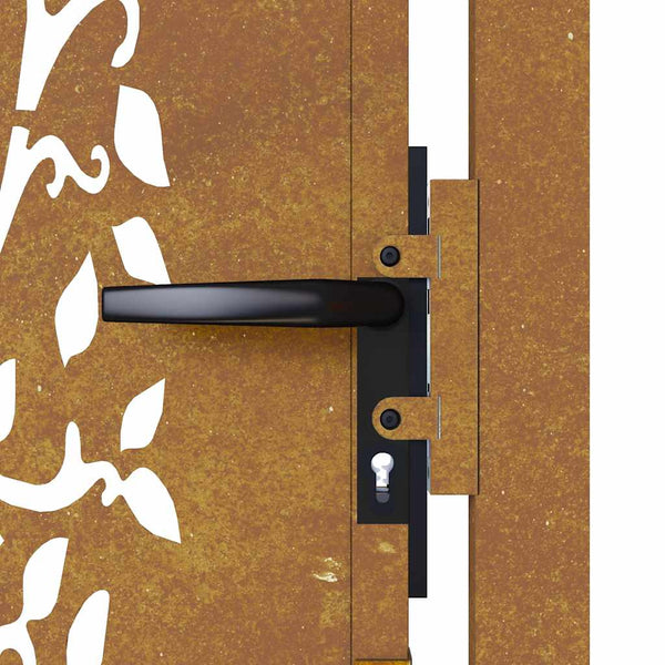 vidaXL Garden Gate 100x150 cm Corten Steel Tree Design