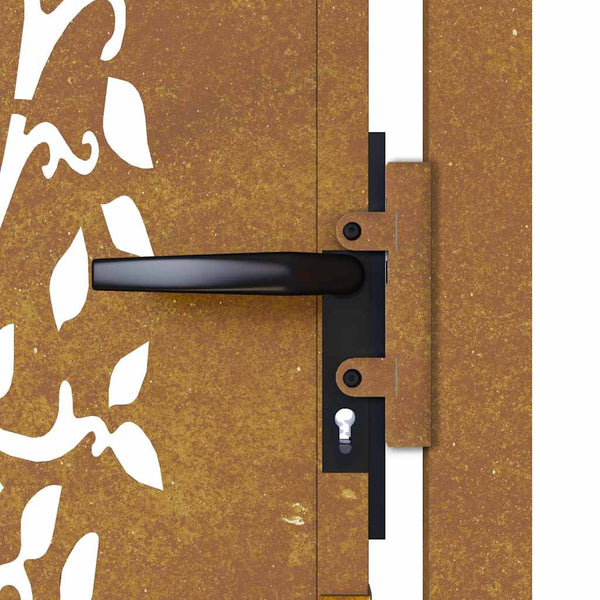 vidaXL Garden Gate 100x175 cm Corten Steel Tree Design