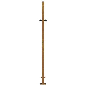 vidaXL Garden Gate 100x125 cm Corten Steel Bamboo Design