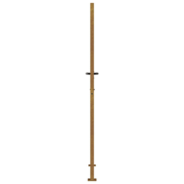 vidaXL Garden Gate 100x200 cm Corten Steel Bamboo Design