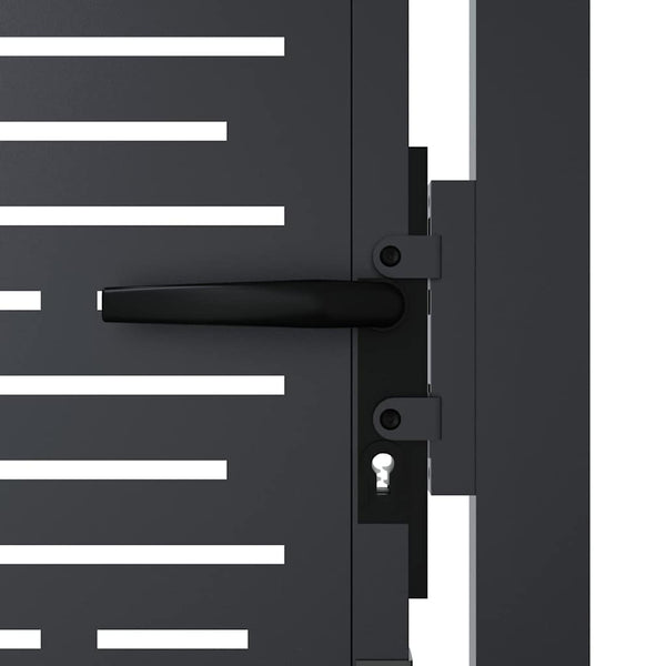 vidaXL Garden Gate Anthracite 100x75 cm Steel Square Design