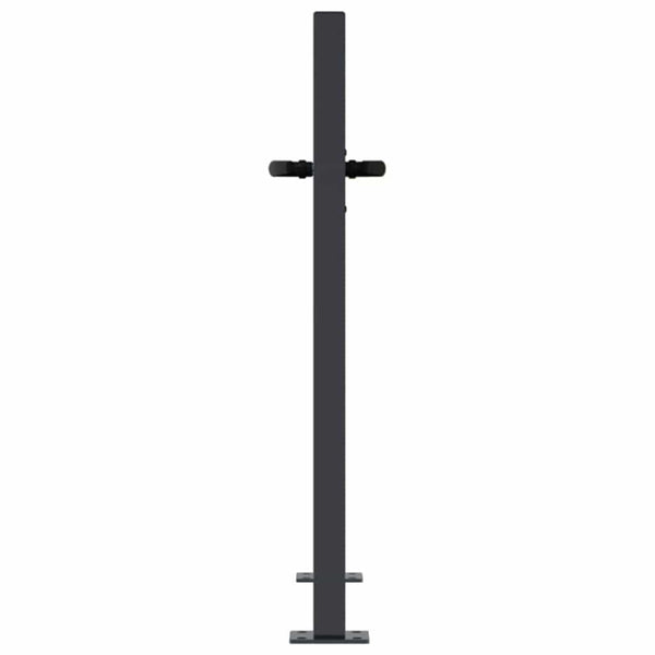 vidaXL Garden Gate Anthracite 100x100 cm Steel Square Design