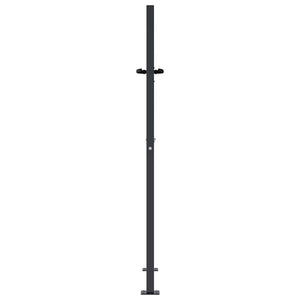vidaXL Garden Gate Anthracite 100x150 cm Steel Square Design