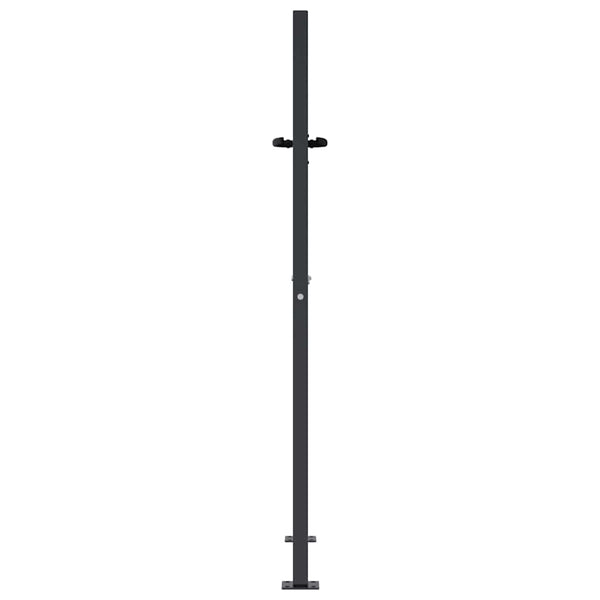 vidaXL Garden Gate Anthracite 100x150 cm Steel Square Design