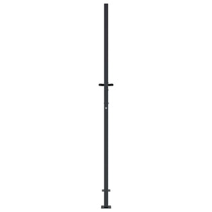 vidaXL Garden Gate Anthracite 100x175 cm Steel Square Design