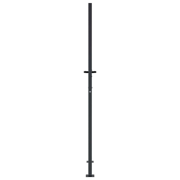 vidaXL Garden Gate Anthracite 100x175 cm Steel Square Design