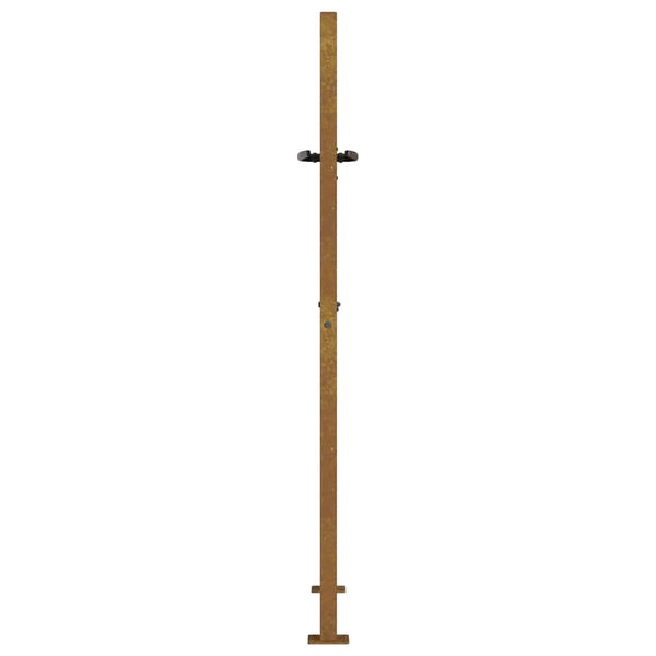 vidaXL Garden Gate 100x125 cm Corten Steel Square Design