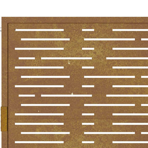 vidaXL Garden Gate 100x125 cm Corten Steel Square Design