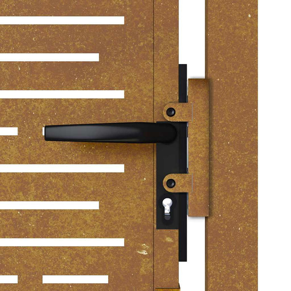 vidaXL Garden Gate 100x125 cm Corten Steel Square Design