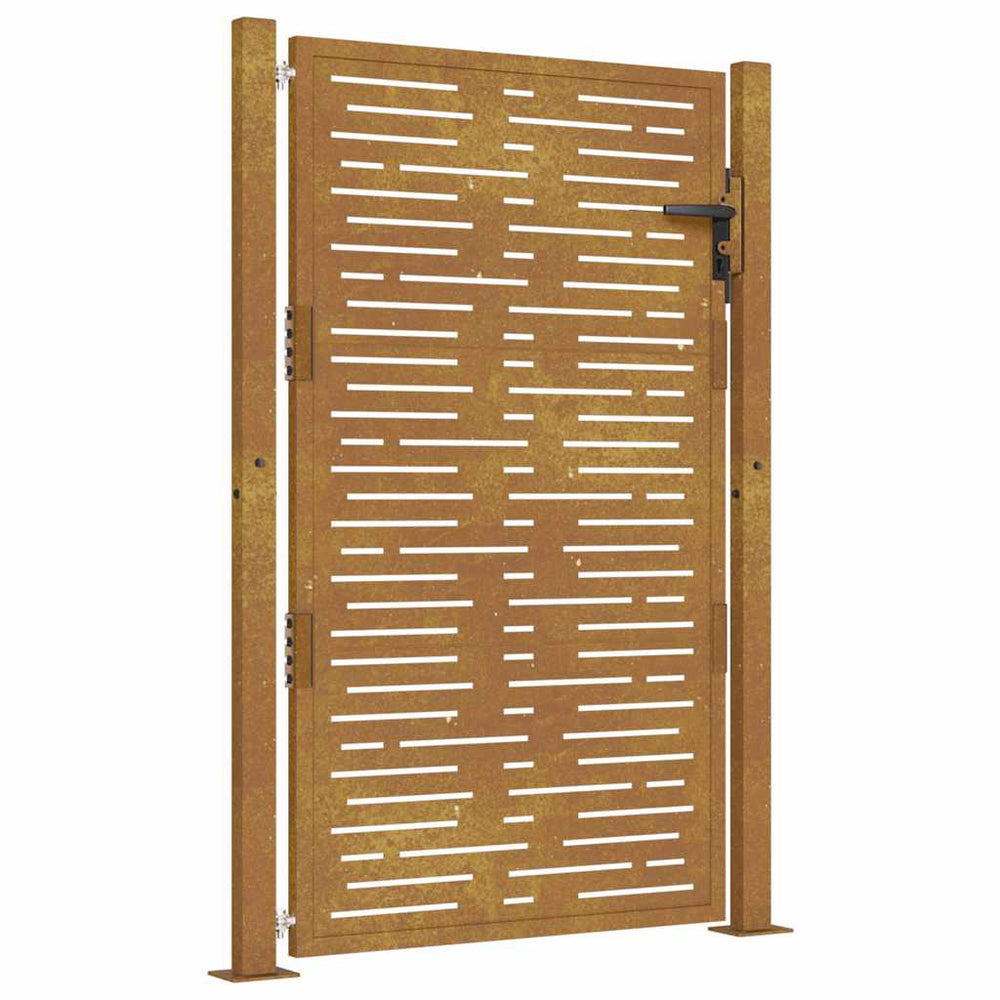 vidaXL Garden Gate 100x150 cm Corten Steel Square Design