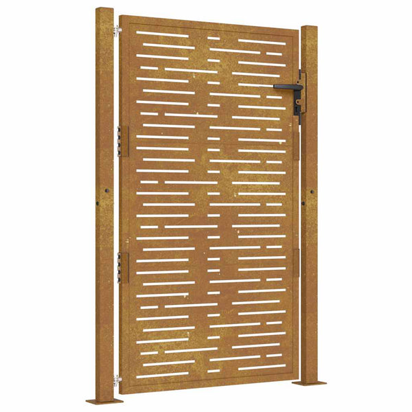 vidaXL Garden Gate 100x150 cm Corten Steel Square Design