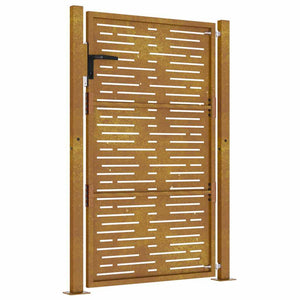 vidaXL Garden Gate 100x150 cm Corten Steel Square Design