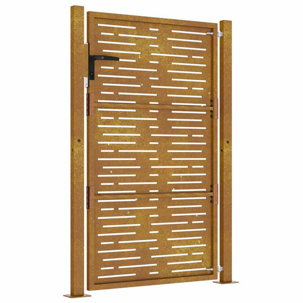 vidaXL Garden Gate 100x150 cm Corten Steel Square Design
