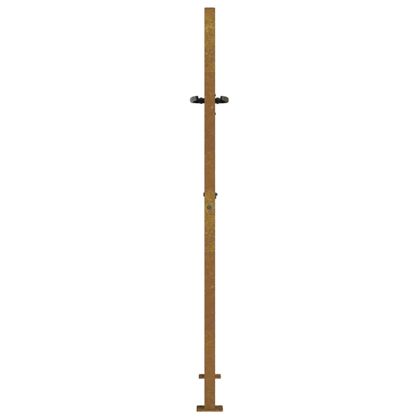 vidaXL Garden Gate 100x150 cm Corten Steel Square Design