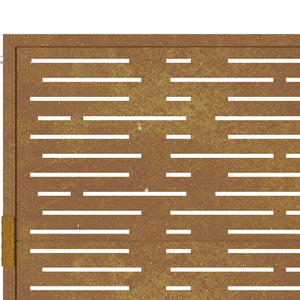 vidaXL Garden Gate 100x150 cm Corten Steel Square Design