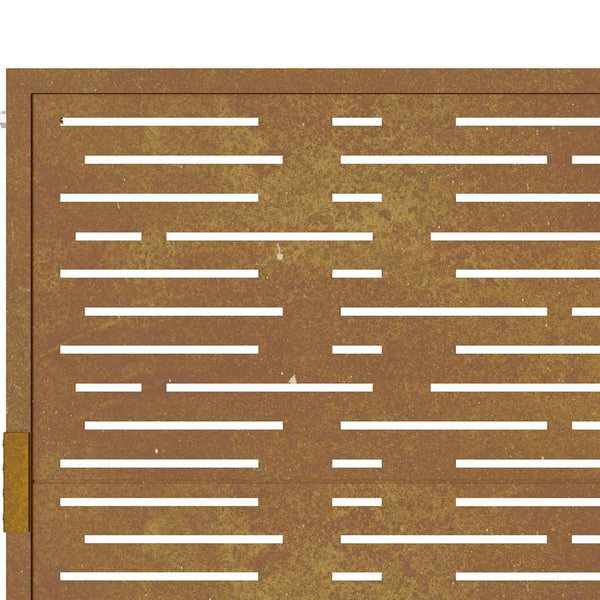 vidaXL Garden Gate 100x150 cm Corten Steel Square Design