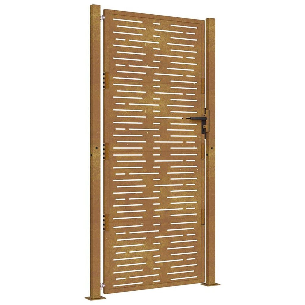vidaXL Garden Gate 100x175 cm Corten Steel Square Design