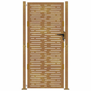 vidaXL Garden Gate 100x200 cm Corten Steel Square Design