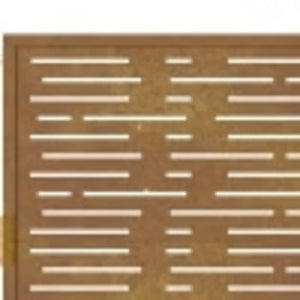 vidaXL Garden Gate 100x200 cm Corten Steel Square Design