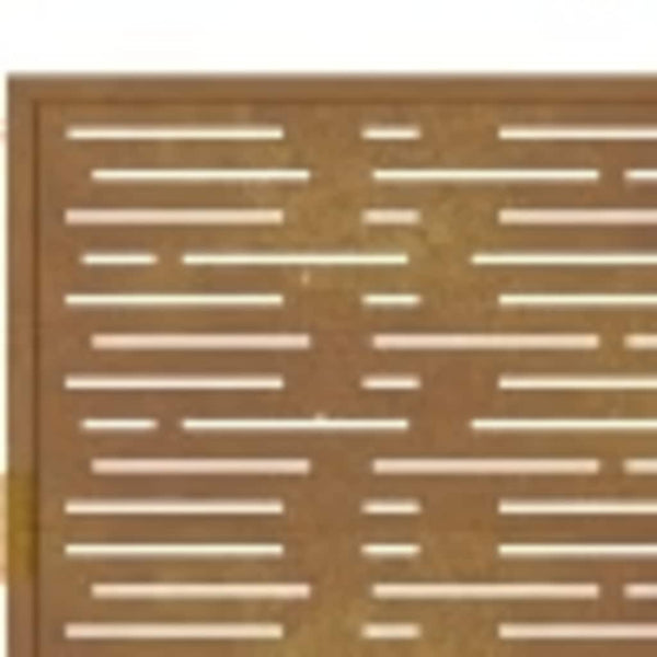vidaXL Garden Gate 100x200 cm Corten Steel Square Design