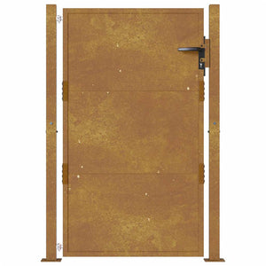 vidaXL Garden Gate 100x125 cm Corten Steel