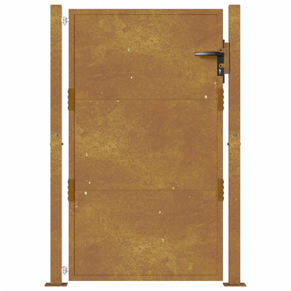 vidaXL Garden Gate 100x125 cm Corten Steel