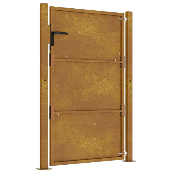 vidaXL Garden Gate 100x125 cm Corten Steel