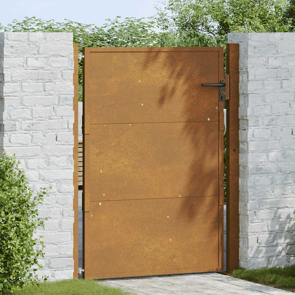 vidaXL Garden Gate 100x150 cm Corten Steel