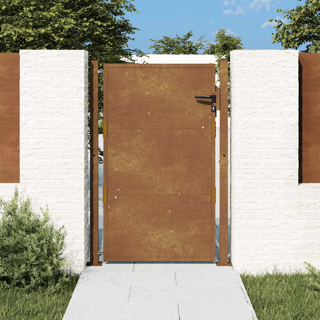 vidaXL Garden Gate 100x150 cm Corten Steel