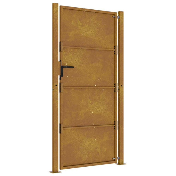 vidaXL Garden Gate 100x175 cm Corten Steel