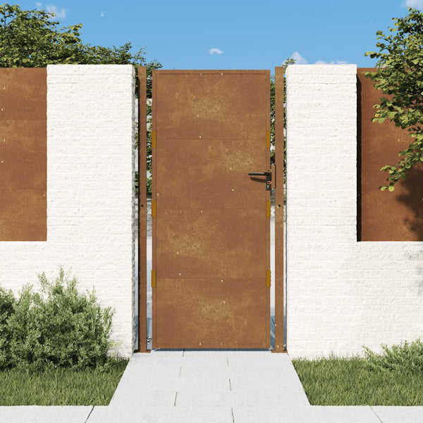 vidaXL Garden Gate 100x175 cm Corten Steel