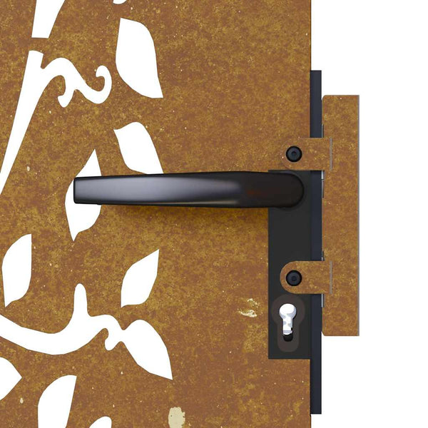vidaXL Garden Gate 85x175 cm Corten Steel Tree Design