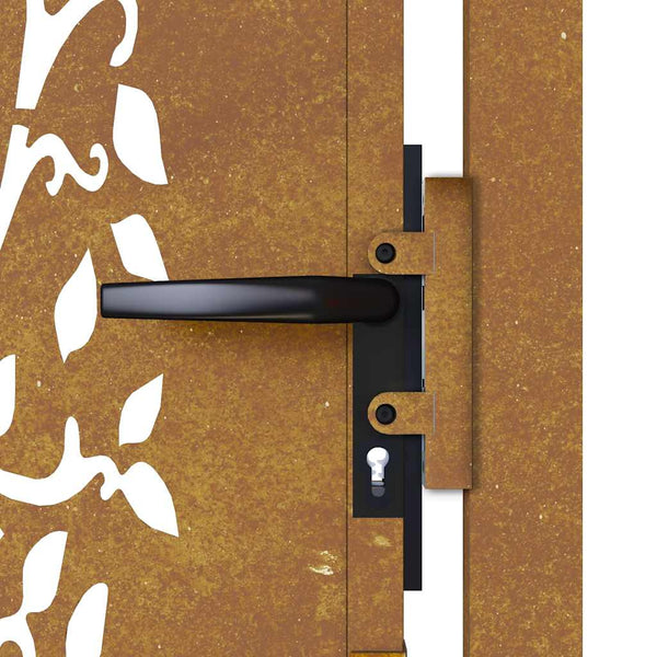 vidaXL Garden Gate 100x100 cm Corten Steel Tree Design