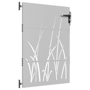 vidaXL Garden Gate 85x150 cm Corten Steel Grass Design