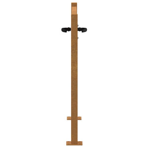 vidaXL Garden Gate 100x100 cm Corten Steel Grass Design