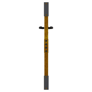 vidaXL Garden Gate 85x75 cm Corten Steel Bamboo Design