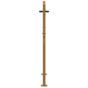 vidaXL Garden Gate 100x150 cm Corten Steel Bamboo Design