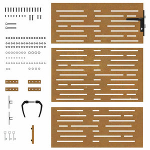 vidaXL Garden Gate 85x150 cm Corten Steel Square Design