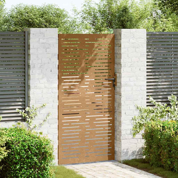 vidaXL Garden Gate 85x175 cm Corten Steel Square Design