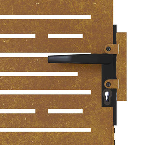 vidaXL Garden Gate 85x175 cm Corten Steel Square Design