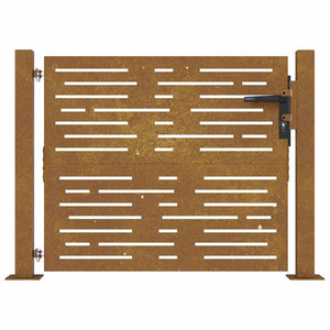 vidaXL Garden Gate 100x100 cm Corten Steel Square Design