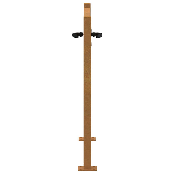 vidaXL Garden Gate 100x100 cm Corten Steel Square Design