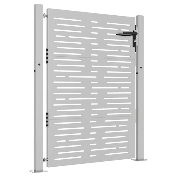 vidaXL Garden Gate 100x125 cm Corten Steel Square Design