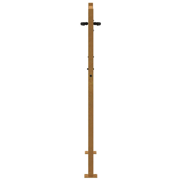 vidaXL Garden Gate 100x125 cm Corten Steel Square Design