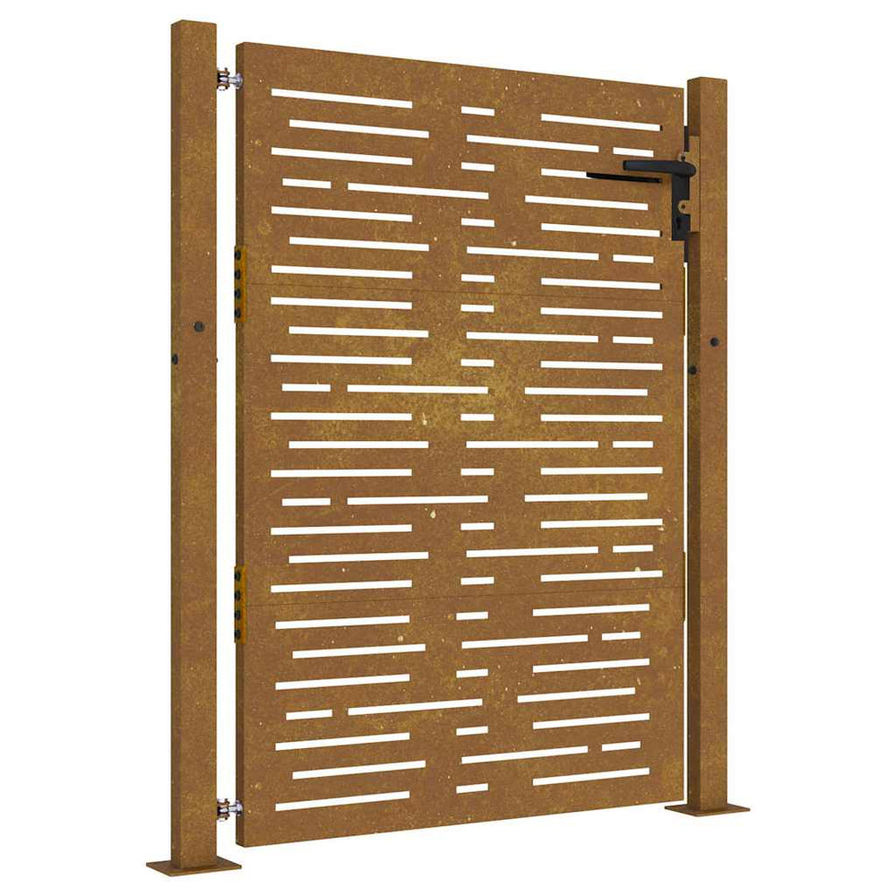 vidaXL Garden Gate 100x150 cm Corten Steel Square Design