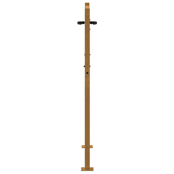 vidaXL Garden Gate 100x150 cm Corten Steel Square Design